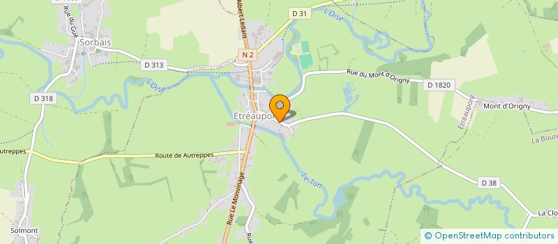 localisation de l'entreprise ASSOCIATION DES PARENTS DE L'ECOLE D'ETREAUPONT à ETREAUPONT