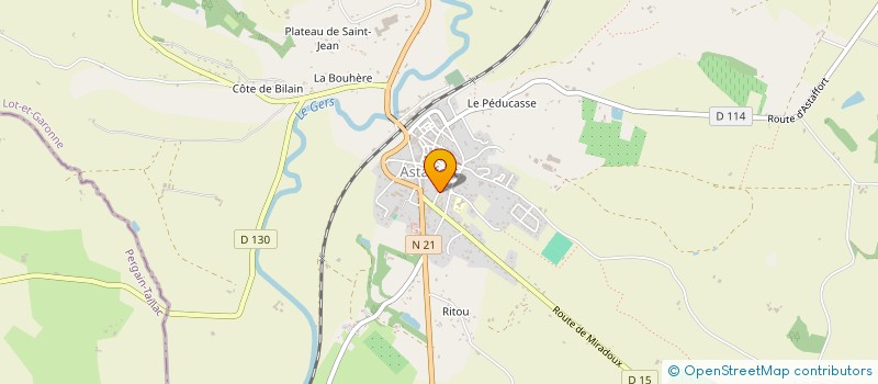 localisation de l'entreprise ASSOCIATION DES PARENTS DE L'ECOLE PUBLIQUE D'ASTAFFORT  ASTAFFORT