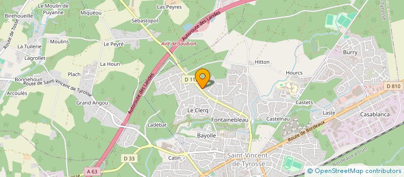 localisation de l'entreprise ASSOCIATION DES PARENTS DE SAUBION  SAUBION