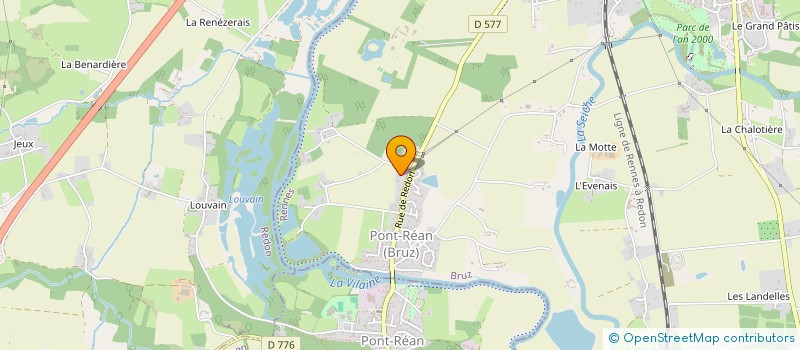 localisation de l'entreprise ASSOCIATION DES PARENTS DELEVES DES ECOLES PUBLIQUES PRIMAIRES ET MATERNELLES DE LA VILLE DE BRUZ CHAMP PRE VERT  BRUZ