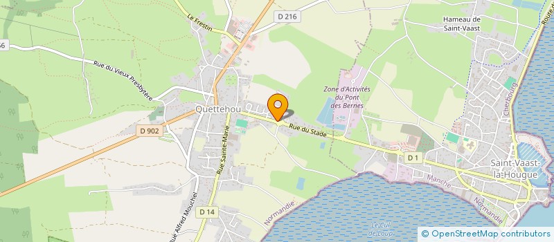 localisation de l'entreprise ASSOCIATION DES PARENTS DES ECOLES DE QUETTEHOU - APEQ  QUETTEHOU