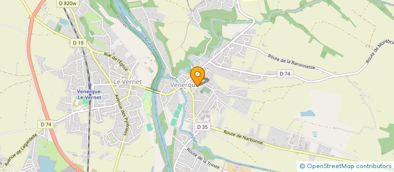 localisation de l'entreprise ASSOCIATION DES PARENTS DES ECOLES DES PYRENEES ET DE LA HYSE à VENERQUE