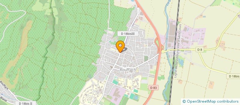 localisation de l'entreprise ASSOCIATION DES PARENTS DES ELEVES DE L'ENSEIGNEMENT LIBRE DE L'INSTITUTION ST JOSEPH DE ROUFFACH  ROUFFACH