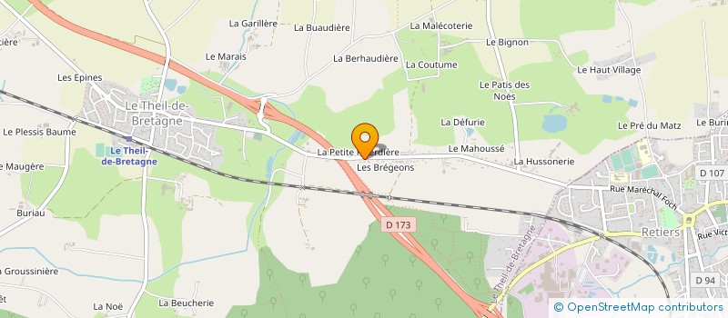 localisation de l'entreprise ASSOCIATION DES PARENTS DU COLLEGE DE LA ROCHE AUX FEES (APCRF)  LE THEIL-DE-BRETAGNE