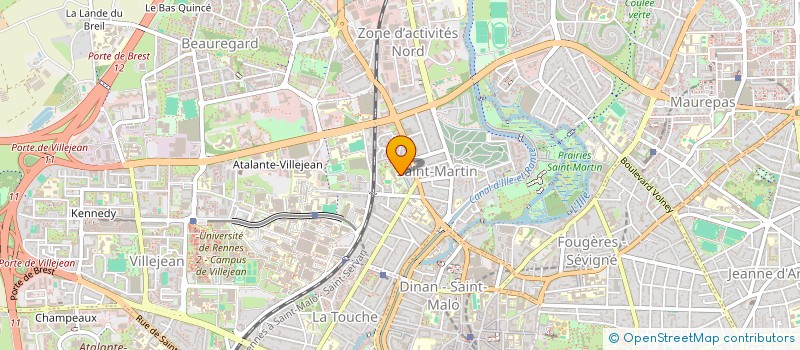 localisation de l'entreprise ASSOCIATION DES PARENTS DU GROUPE SCOLAIRE JOSEPH LOTTE  RENNES