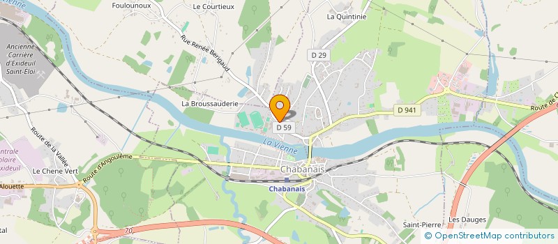 localisation de l'entreprise ASSOCIATION DES PARENTS ELEVES CHASSENON à CHASSENON