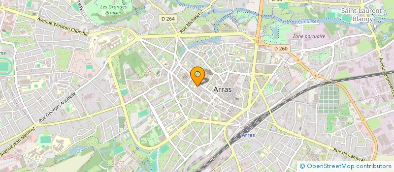localisation de l'entreprise ASSOCIATION DES PARENTS ELEVES DE L'INSTITUTION MIXTE ST JOSPEH à ARRAS