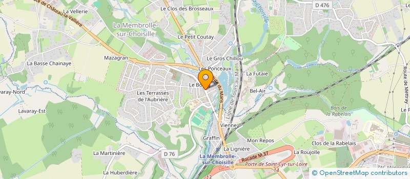 localisation de l'entreprise ASSOCIATION DES PARENTS ET AMI(ES) DES REUNIONNAIS DE TOURAINE  SEMBLANCAY