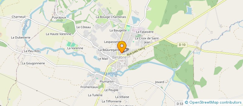 localisation de l'entreprise ASSOCIATION DES PARENTS ET AMIS DE L'ECOLE DE BELABRE à BELABRE