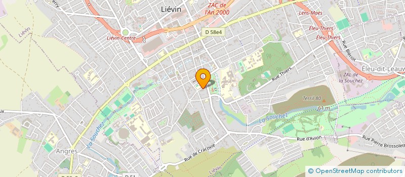 localisation de l'entreprise ASSOCIATION DES PARENTS ET AMIS DE L'ECOLE PAUL BERT à LIEVIN