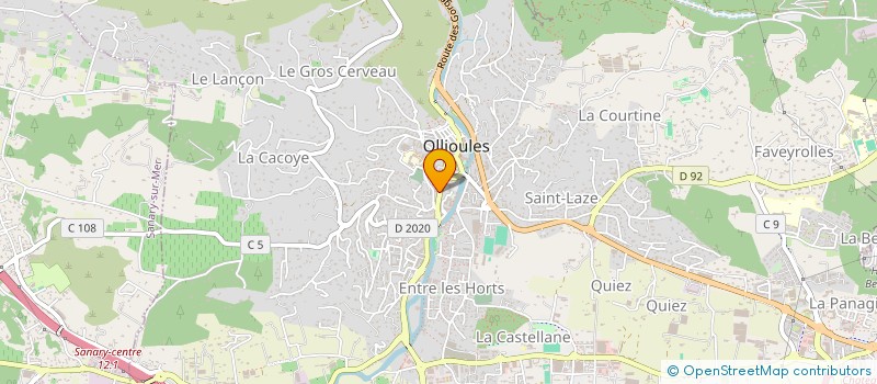 localisation de l'entreprise ASSOCIATION DES PARENTS ET AMIS DE LA CHARMERIE à OLLIOULES