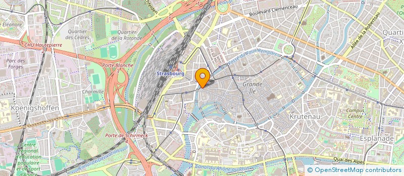 localisation de l'entreprise ASSOCIATION DES PARENTS ET DES ELEVES DE L'ECOLE SAINT-THOMAS à STRASBOURG