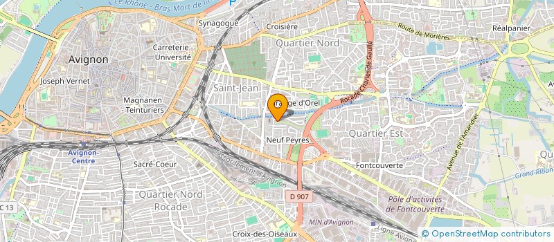 localisation de l'entreprise ASSOCIATION DES PARENTS SAINT JEAN  AVIGNON