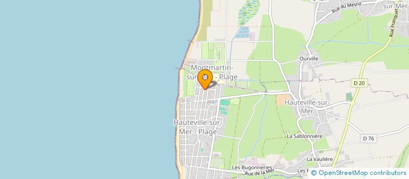 localisation de l'entreprise ASSOCIATION DES PARKINSONIENS DE LA MANCHE  HAUTEVILLE-SUR-MER