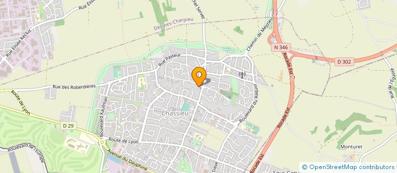 localisation de l'entreprise ASSOCIATION DES PAROISSIENS CHASSELANDS DE L'ALLIANCE  CHASSIEU