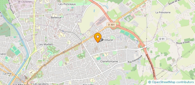 localisation de l'entreprise ASSOCIATION DES PASSIONNES DE SPORTS MECANIQUES - A.P.S.M.  LE MANS