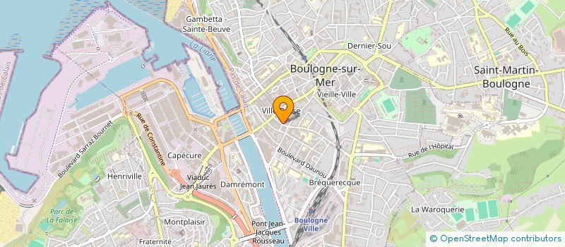 localisation de l'entreprise ASSOCIATION DES PECHEURS A LA LIGNE DE BOULOGNE SUR MER  BOULOGNE-SUR-MER