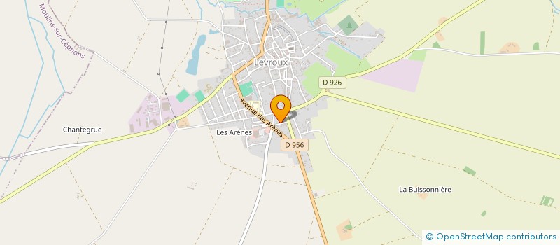 localisation de l'entreprise ASSOCIATION DES PECHEURS A LA LIGNE DE LEVROUX  LEVROUX