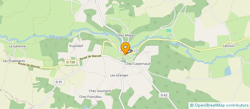 localisation de l'entreprise ASSOCIATION DES PECHEURS DE CELLEFROUIN  CELLEFROUIN