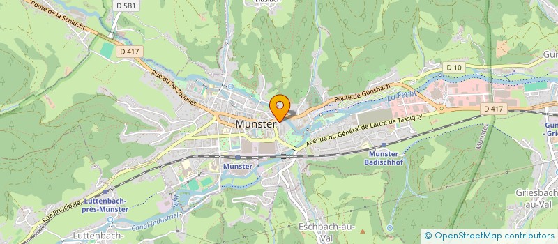 localisation de l'entreprise ASSOCIATION DES PECHEURS DE GUNSBACH  GUNSBACH