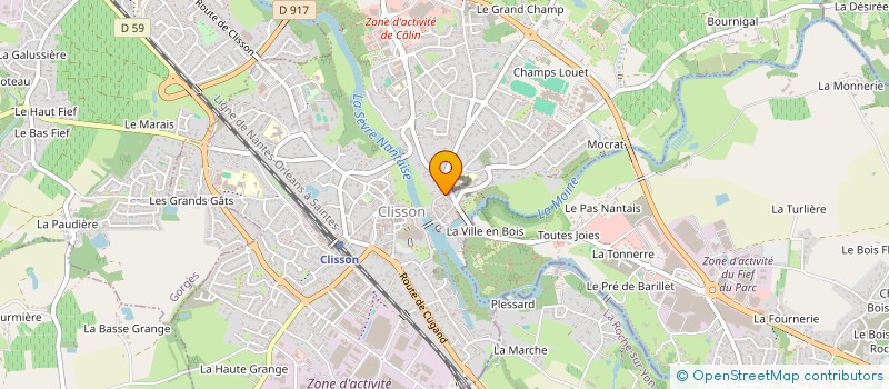 localisation de l'entreprise ASSOCIATION DES PECHEURS DE LA NOUE  SAINT-HILAIRE-DE-CLISSON