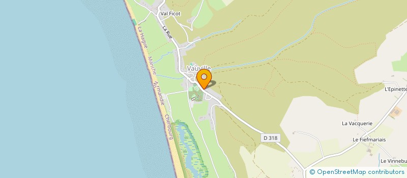 localisation de l'entreprise ASSOCIATION DES PECHEURS PLAISANCIERS DE VAUVILLE HAGUE  LA HAGUE