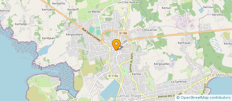 localisation de l'entreprise ASSOCIATION DES PECHEURS PLAISANCIERS DU PORT EN DRO - CARNAC  CARNAC