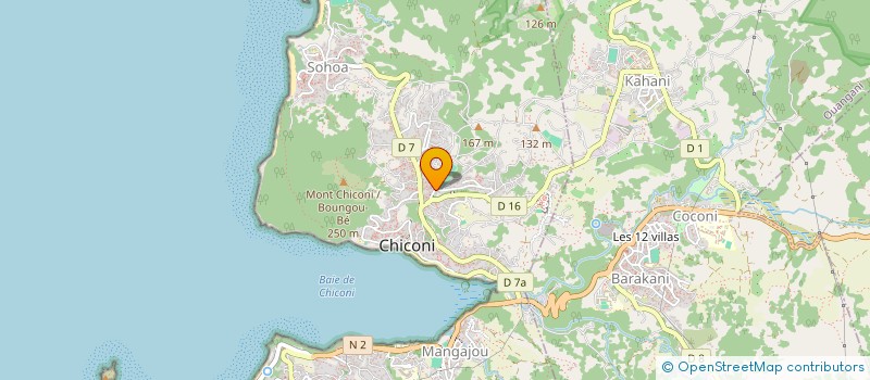 localisation de l'entreprise ASSOCIATION DES PECHEURS PROFESSIONNELS ET DES PLAISANCIERS DE CHICONI à CHICONI