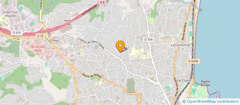 localisation de l'entreprise ASSOCIATION DES PECHEURS RETRAITES ET DES VEUVES à ANTIBES