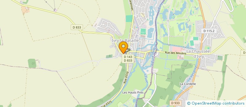 localisation de l'entreprise ASSOCIATION DES PELERINAGES  IVRY-LA-BATAILLE