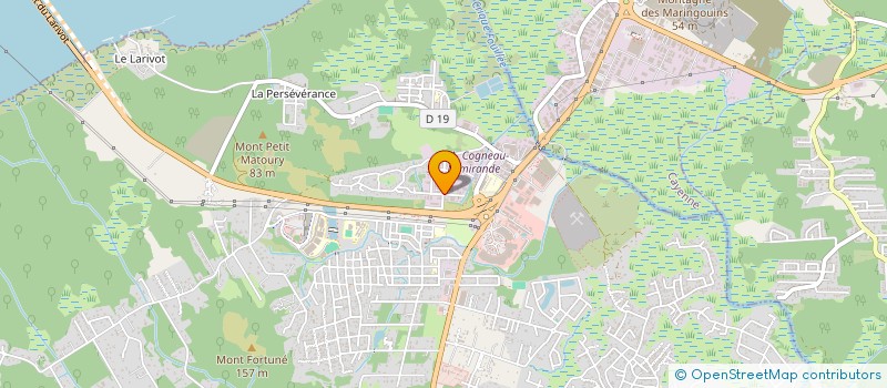 localisation de l'entreprise ASSOCIATION DES PERSONNELS DE L ETAT-MAJOR DU SERVICE DEPARTEMENTAL D INCENDIE ET DE SECOURS DE GUYANE  MATOURY