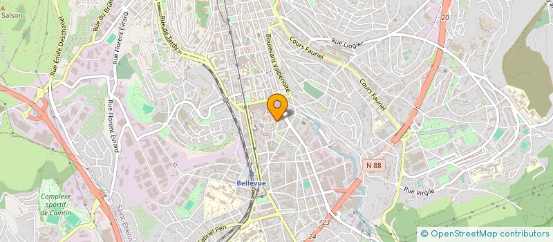 localisation de l'entreprise ASSOCIATION DES PERSONNELS DE LA DIRECTION DEPARTEMENTALE DE LA COHESION SOCIALE DE LA LOIRE  SAINT-ETIENNE