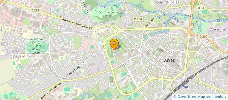 localisation de l'entreprise ASSOCIATION DES PERSONNELS DE LA MAISON D'ARRET D'ARRAS à ARRAS