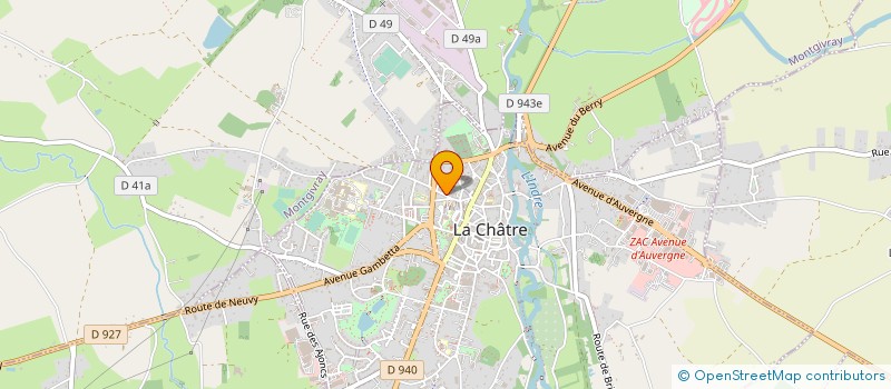localisation de l'entreprise ASSOCIATION DES PERSONNELS DE SANTE SPECIALISES EXCERCANT EN BOISCHAUT SUD à LA CHATRE