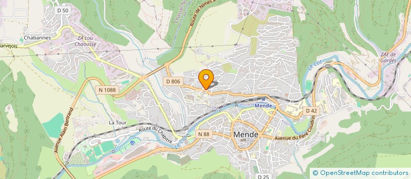 localisation de l'entreprise ASSOCIATION DES PERSONNELS DES URGENCES DE LOZERE à MENDE
