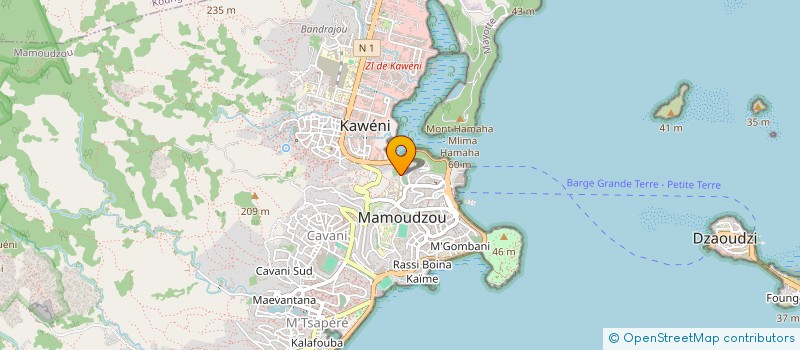 localisation de l'entreprise ASSOCIATION DES PERSONNELS DU MINISTERE DE LA JUSTICE POUR LE DEPARTEMENT DE MAYOTTE à MAMOUDZOU
