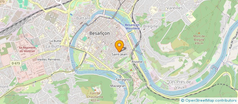 localisation de l'entreprise ASSOCIATION DES PERSONNELS DU RECTORAT à BESANCON