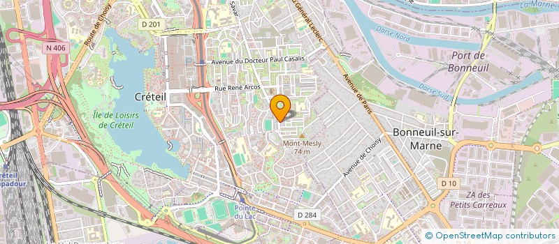 localisation de l'entreprise ASSOCIATION DES PETITES CANAILLES CRISTOLIENNES  CRETEIL