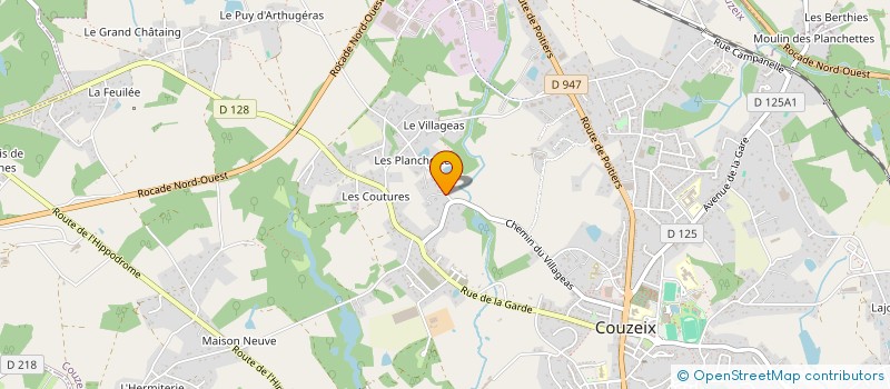 localisation de l'entreprise ASSOCIATION DES PETITES MAINS DE COUZEIX  COUZEIX