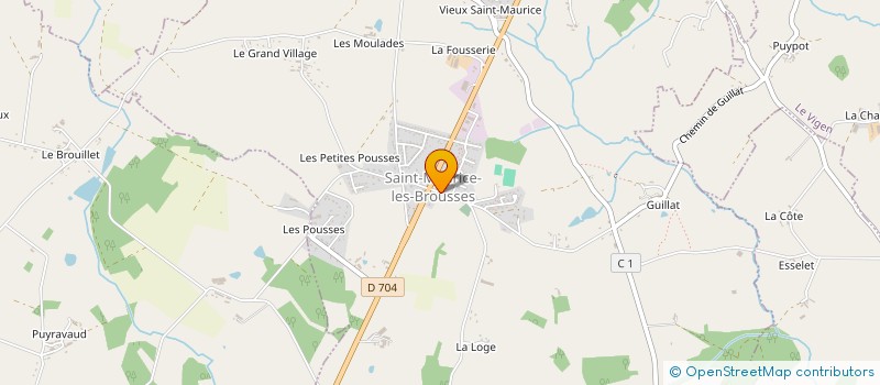 localisation de l'entreprise ASSOCIATION DES PETITS LOUPS DE ST MAURICE LES BROUSSES à SAINT-MAURICE-LES-BROUSSES