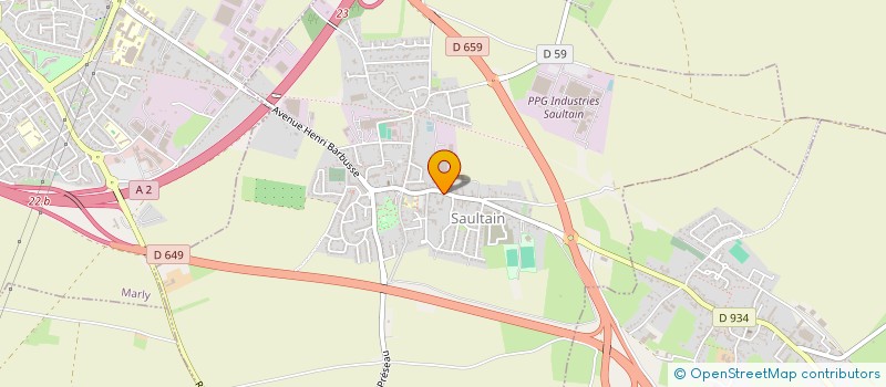 localisation de l'entreprise ASSOCIATION DES PETITS SAULTINOIS  SAULTAIN