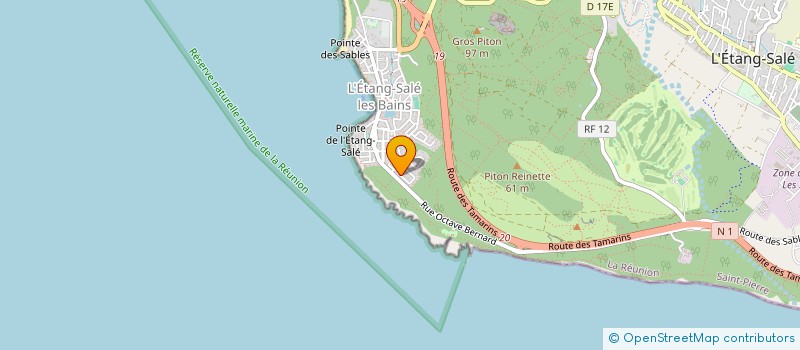 localisation de l'entreprise ASSOCIATION DES PHARMACIENS DE PHARMACOTECHNIE DU CHU DE LA REUNION SITES SUD  L'ETANG-SALE