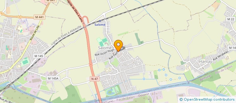 localisation de l'entreprise ASSOCIATION DES PHILATELISTES CARTOPHILES ET COLLECTIONNEURS DE SALOME ET ENVIRONS  SALOME