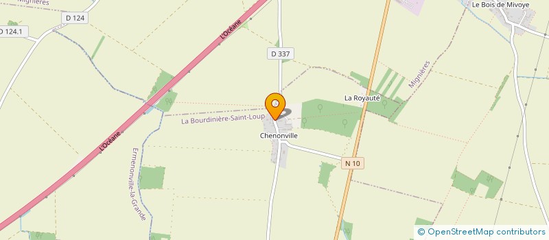 localisation de l'entreprise ASSOCIATION DES PIEGEURS AGREES D EURE ET LOIR à LA BOURDINIERE-SAINT-LOUP
