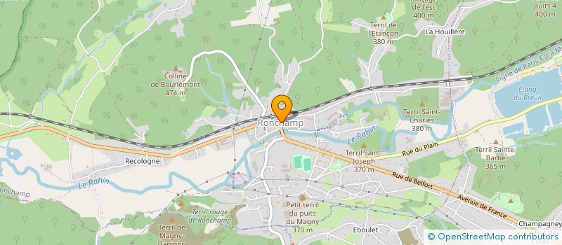 localisation de l'entreprise ASSOCIATION DES PIEGEURS (AGREES) DE L' A P A 70  RONCHAMP