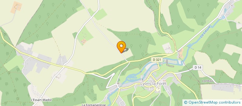 localisation de l'entreprise ASSOCIATION DES PIERRES CASSEES  LYONS-LA-FORET