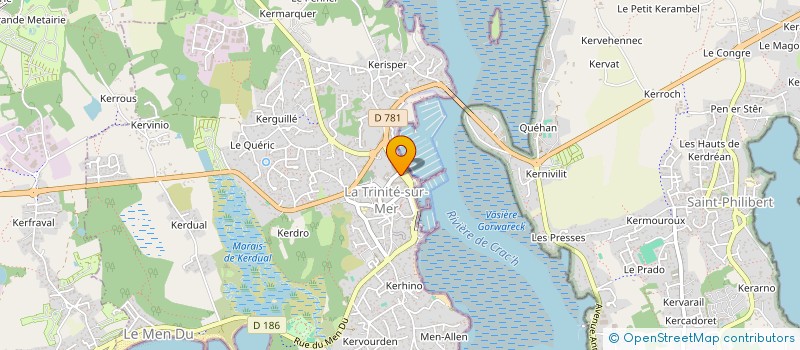 localisation de l'entreprise ASSOCIATION DES PLAISANCIERS DE LA TRINITE SUR MER  LA TRINITE-SUR-MER