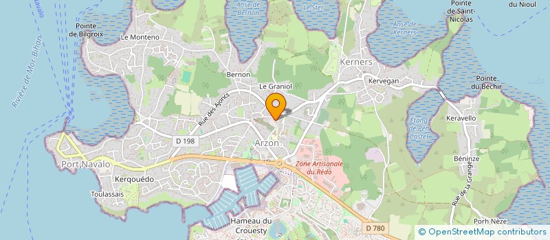 localisation de l'entreprise ASSOCIATION DES PLAISANCIERS DE PORT NAVALO  ARZON