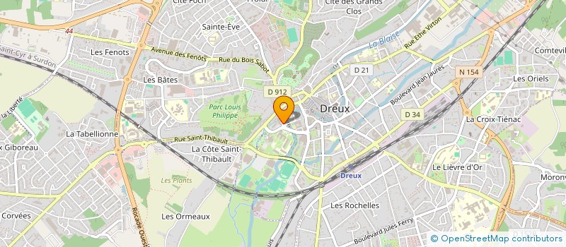 localisation de l'entreprise ASSOCIATION DES POLICIERS LOCATAIRES DU 59 RUE SAINT THIBAULT A DREUX 'APOLLO 59' à DREUX