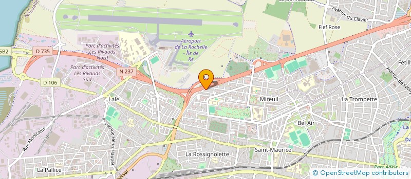 localisation de l'entreprise ASSOCIATION DES PORTE-DRAPEAUX CDA ROCHELAISE  LA ROCHELLE